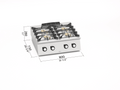 Cocina Modular 4 Fuegos Gas con Sumidero SG7F4B/SC — BERTO'S