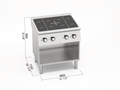 Cocina Inducción 4 Fuegos S700 SE7P4M/IND - BERTO'S
