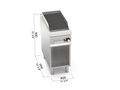 Barbacoa a gas con mueble doble 900 G9PL80M/G — BERTO'S
