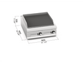 Barbacoa de gas 800 LXG9PL80/G - BERTO'S