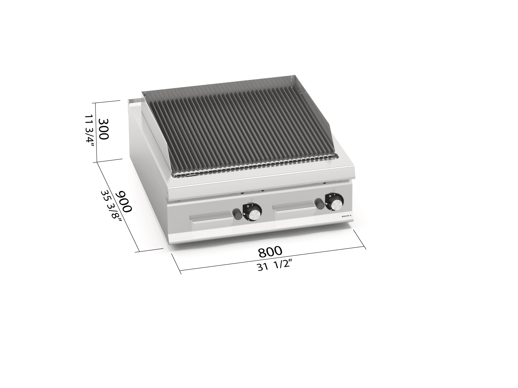Barbacoa de gas 800 LXG9PL80/G - BERTO'S