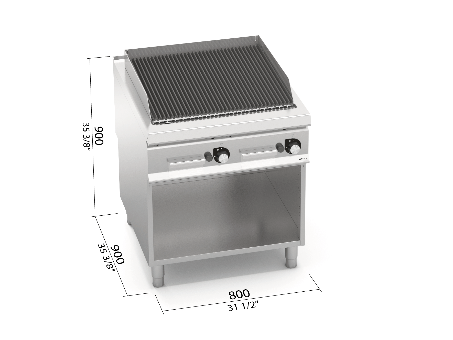 Barbacoa de gas 800 SG9PL80M/G - BERTO'S
