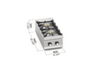 Cocina sobremesa gas 2 fuegos LX900 LXG9F2PS - BERTO'S