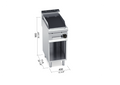Barbacoa a gas con mueble 700 PLG40M/G - BERTO'S