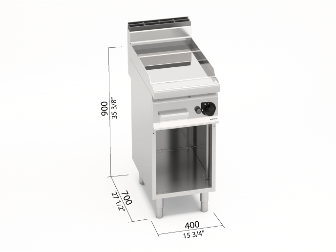 Frytop Lisa Gas Compound con Mueble G7FL4M/CPD - BERTO'S