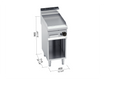 Frytop Ranurada Gas con Mueble G7FR4M - BERTO'S