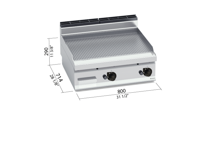 Frytop 700 mod. G7FR8B-2 gas sobremesa - BERTO'S