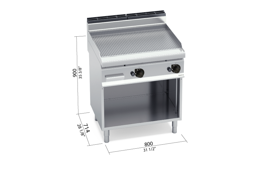 Frytop 700 mod. G7FR8M-2 gas de pie - BERTO'S
