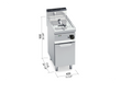 Freidora eléctrica con mueble 10L E7F10-4M - BERTO'S