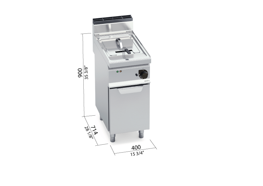 Freidora eléctrica con mueble 10L E7F10-4M - BERTO'S