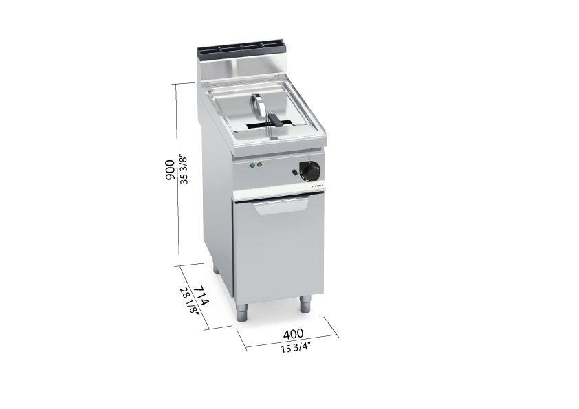 freidora eléctrica con mueble 18L E7F18-4M - BERTO'S