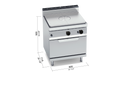 Placa radiante + horno GN 2/1 G7TP+FG - BERTO'S