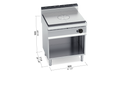 Placa radiante a gas con mueble G7TPM - BERTO'S