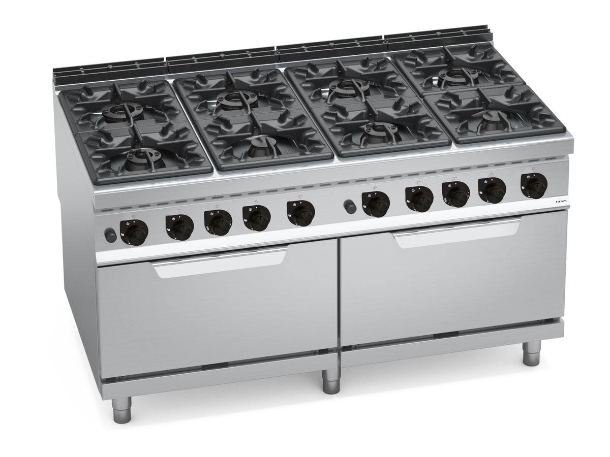 Cocina Industrial 8 Fuegos Gas + 2 Hornos Gas G9F8+2FG — BERTO'S