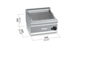 Barbacoa a gas de sobremesa 600 G6PL60B - BERTO'S