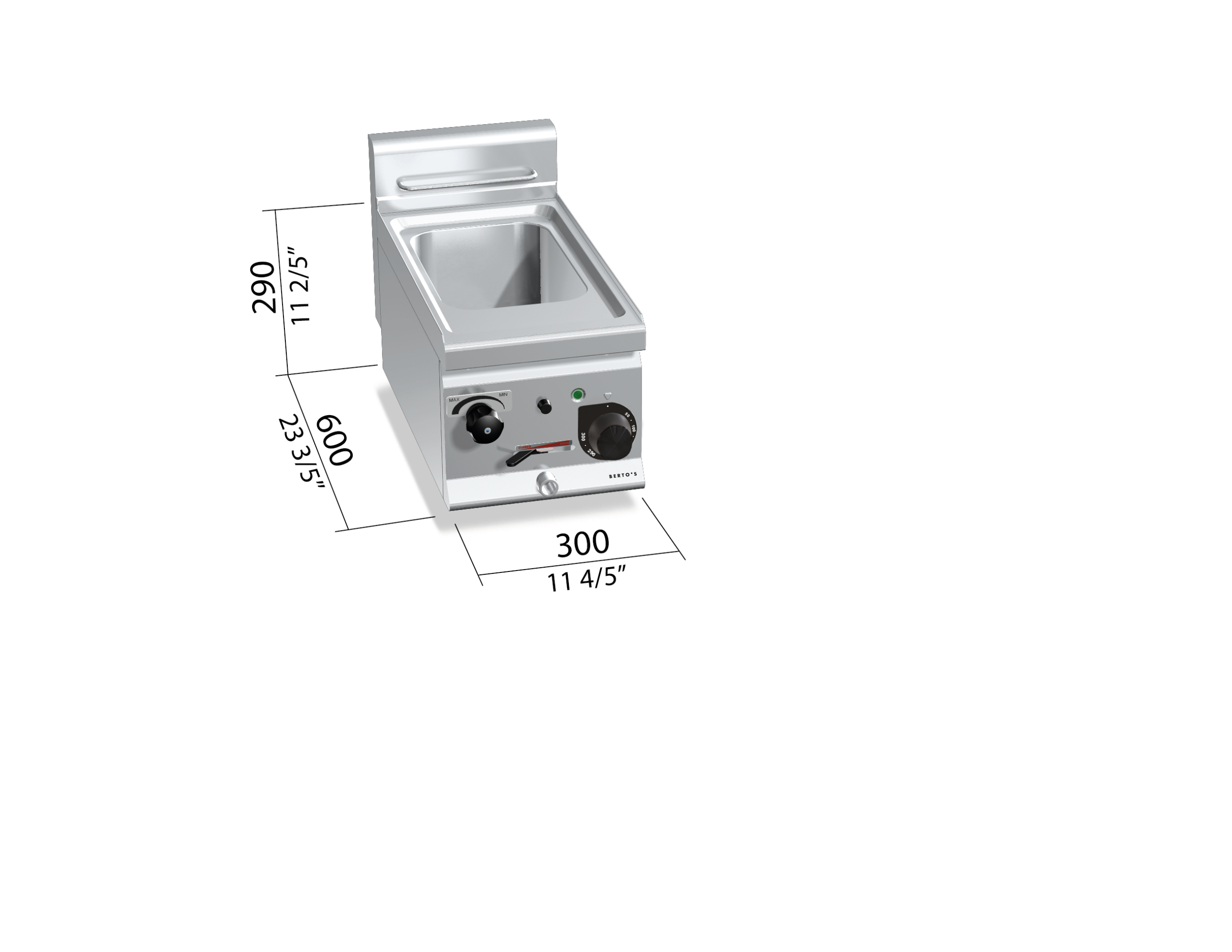 Cuece pastas eléctrico 600 E6CP3B - BERTO'S