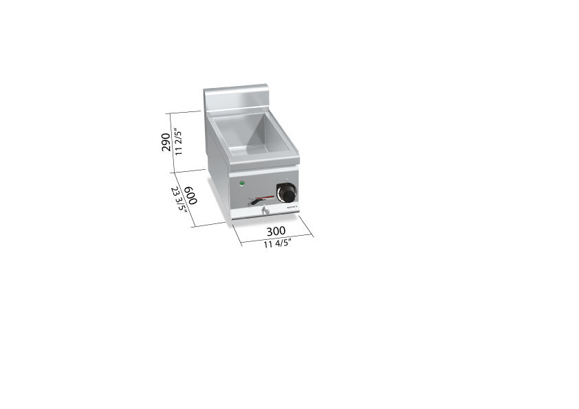 Baño María Eléctrico GN 3/4 E6BM3B - BERTO'S