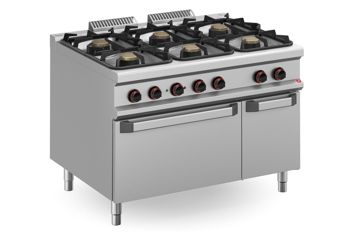 Cocina Modular de Pie 6 Fuegos Gas con Horno CG912+FG — BERTO'S