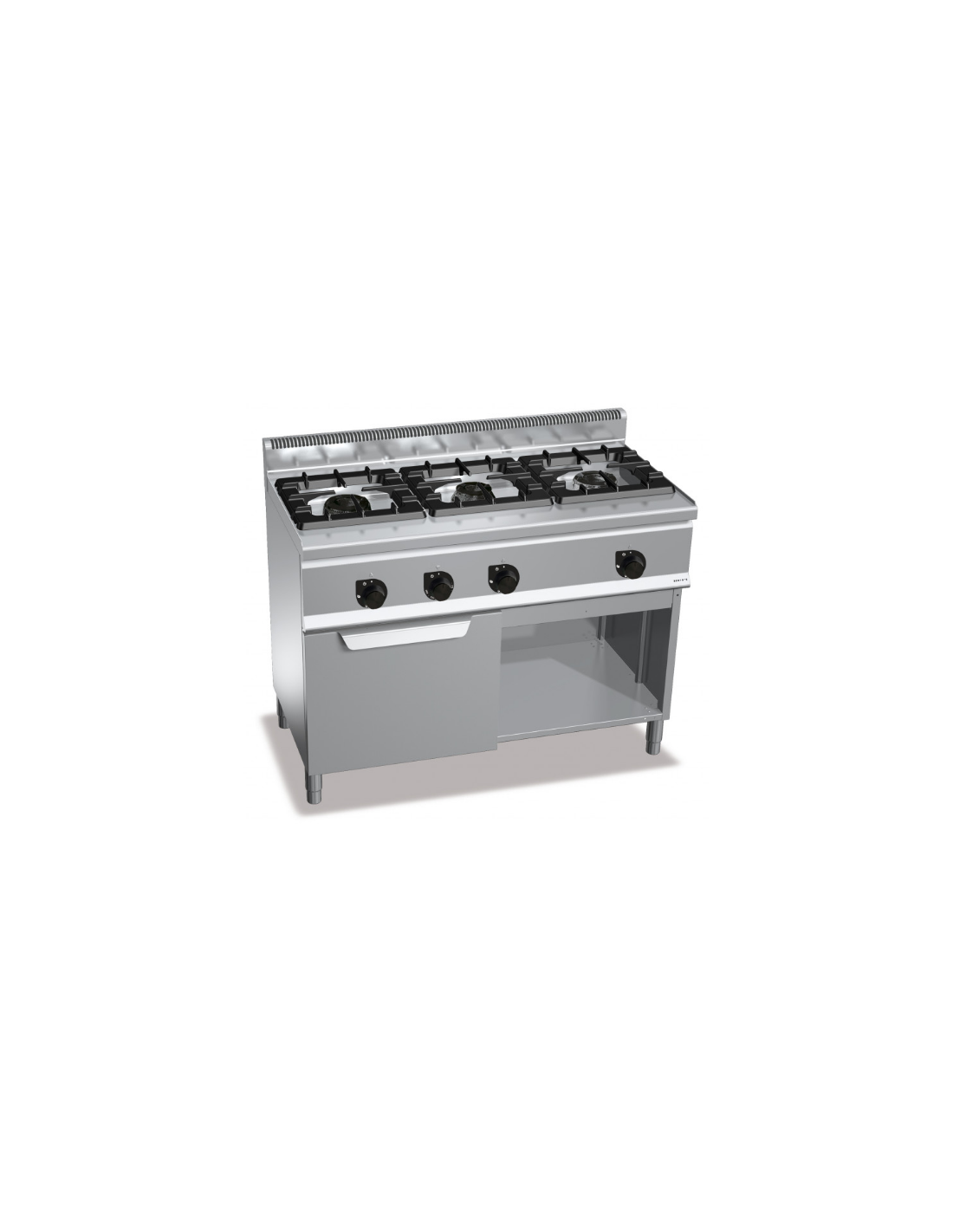 Cocina a Gas 3 Fuegos Alta Potencia + Horno Maxi Gas G6F3H12+T - BERTO'S