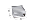 Fry-top Liso a Gas Cromo Duro G6FL6B/CR — BERTO'S