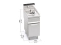 Freidora a gas con mueble 15L GL15M - BERTO'S