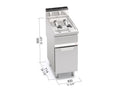 Freidora a gas con mueble doble 7+7L GL7+7M - BERTO'S