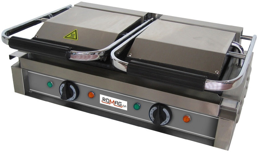 Grill Panini Doble Lisa/Ranurada — Romagsa