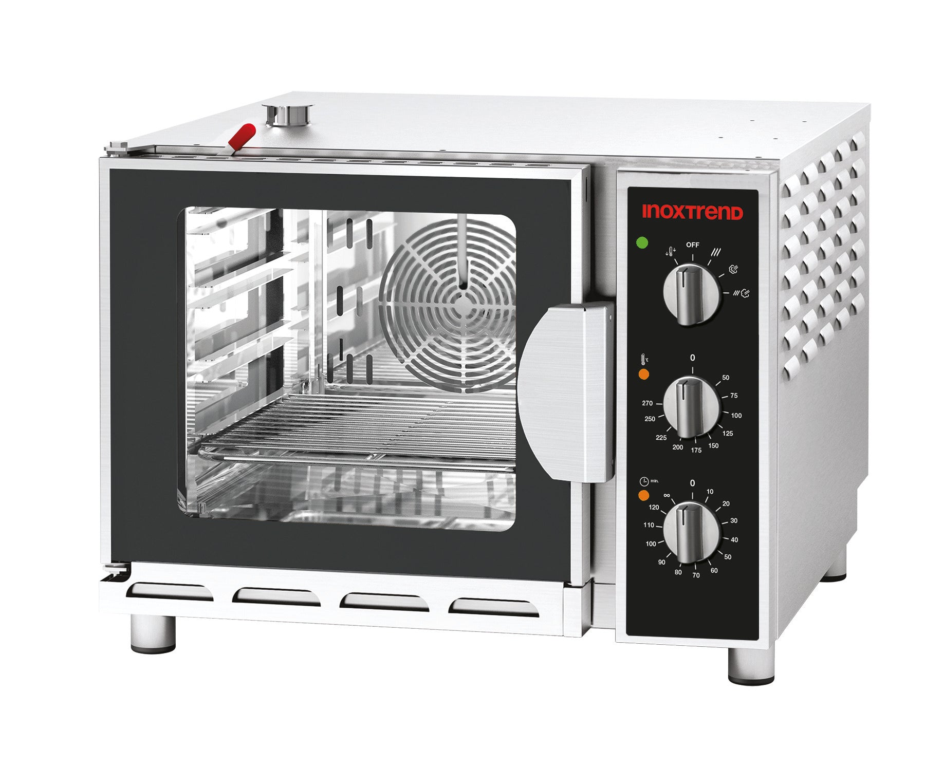 Horno Mixto Analógico 4 Bandejas 2/3 SDA-304 E Serie Nice Snack — INOXTREND