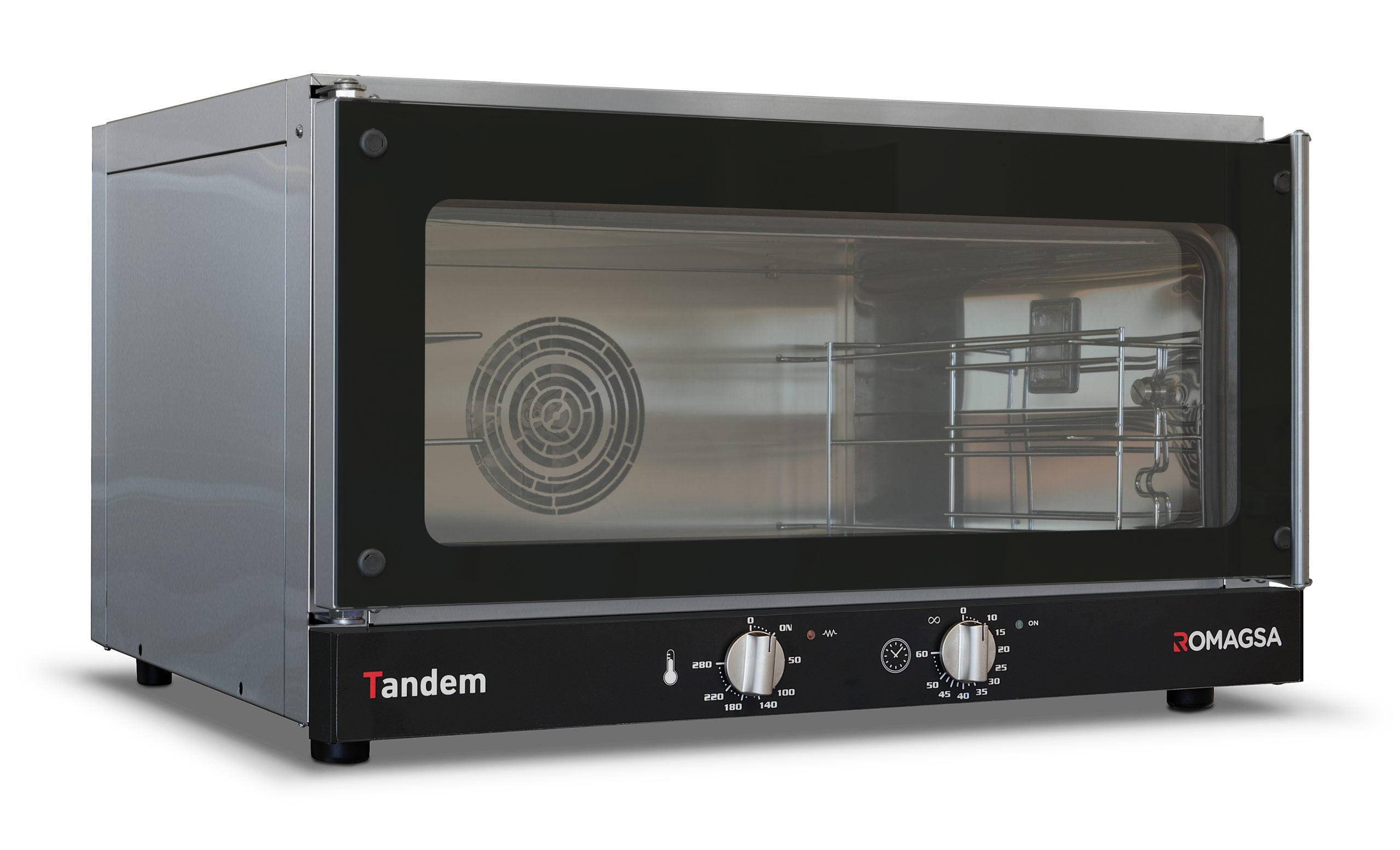 Horno convección eléctrico Tandem-3 Plus apertura lateral DX - ROMAGSA