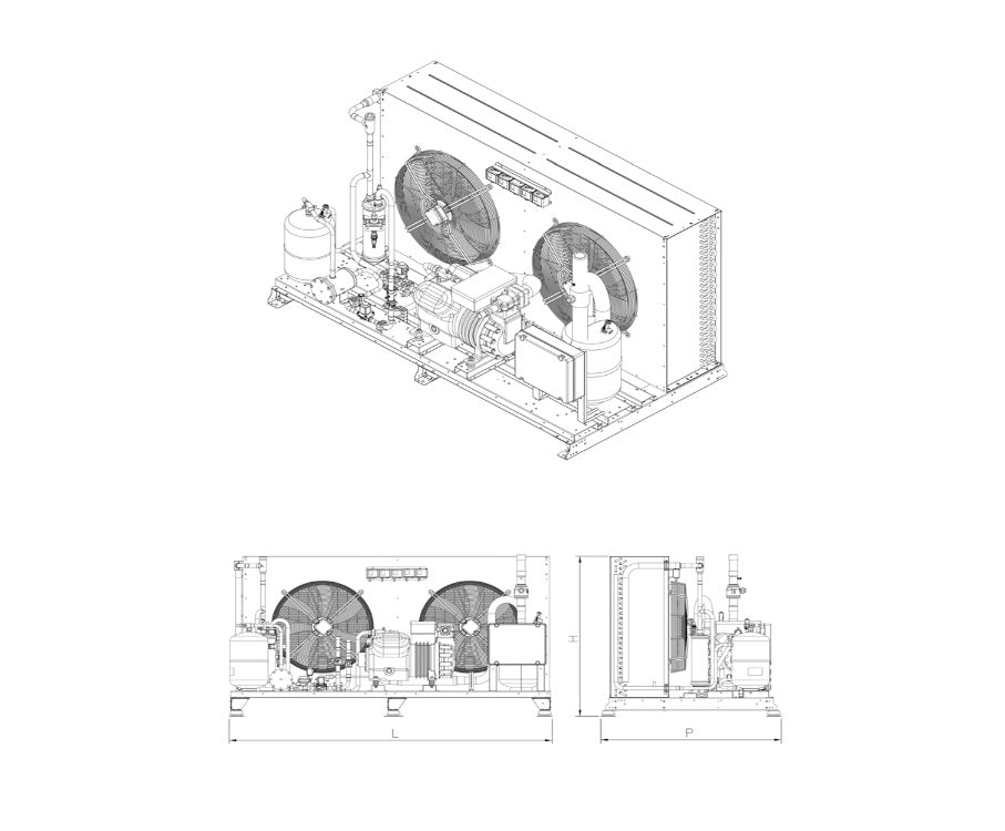 Unidad exterior 20HP para abatidor túnel Start 60 - AFINOX