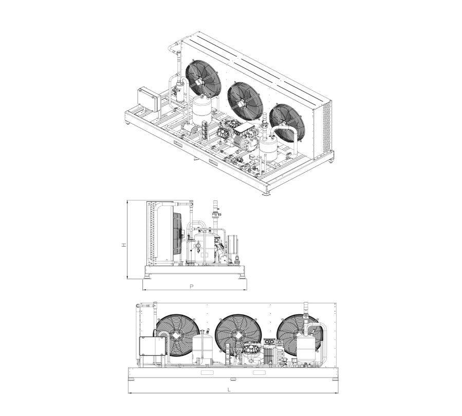 Unidad exterior túnel Start  30 HP para Start 100 - AFINOX