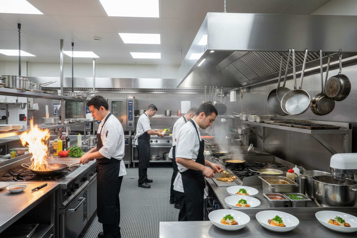 Cocina bulliciosa