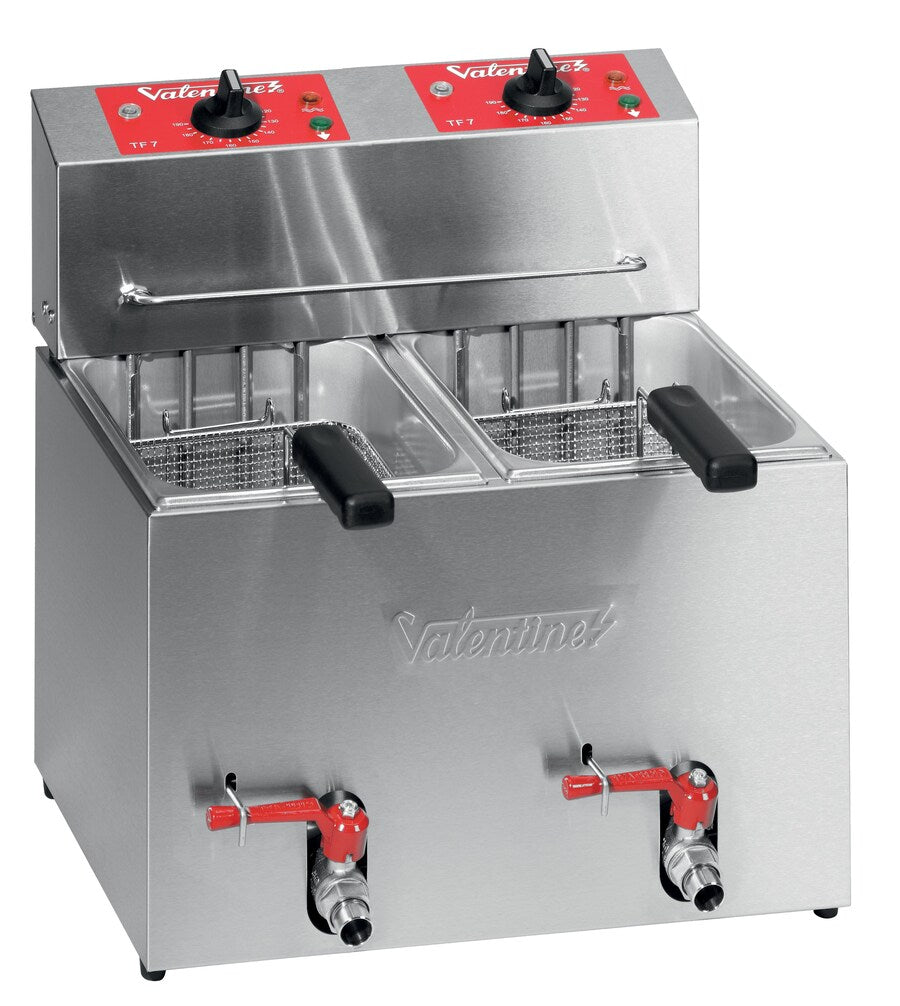 Freidora Eléctrica Sobremesa 2x5 Litros Serie TF — VALENTINE
